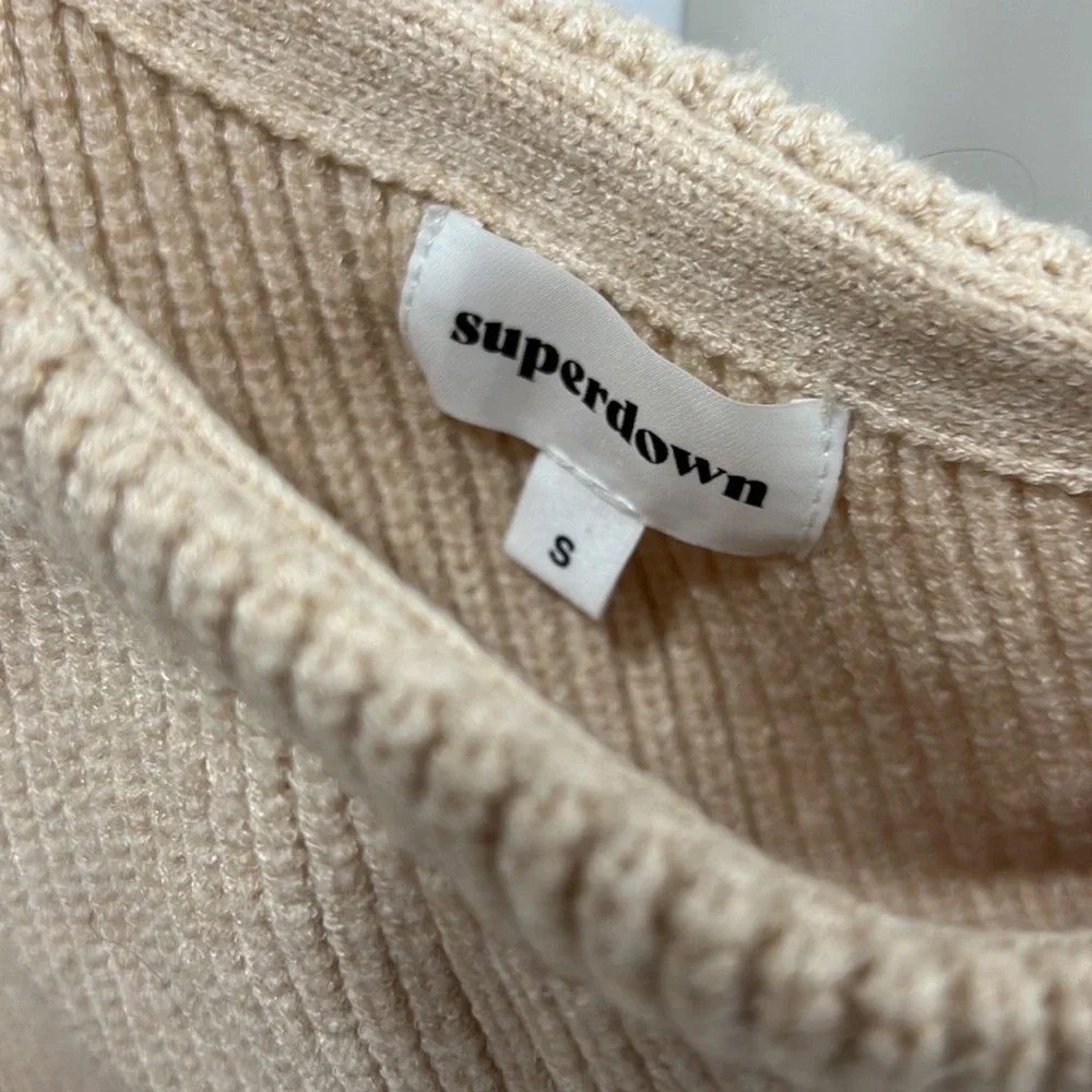 superdown Ravie One Shoulder Sweater in Nude - Picture 3 of 4